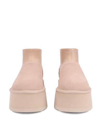 Жіночі уггі велюрові бежеві(1168170) - фото 5 - Miraton