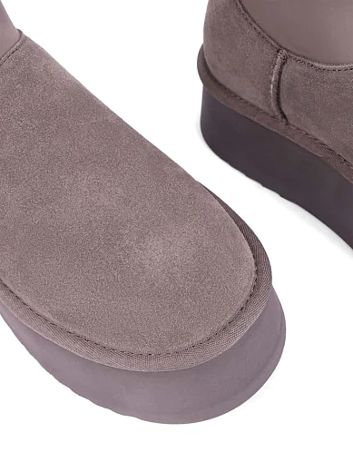 Женские угги велюровые серые - фото 5 - Miraton