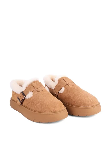 Женские угги велюровые бежевые - фото 3 - Miraton