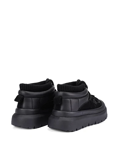 Женские ботинки велюровые черные - фото 4 - Miraton