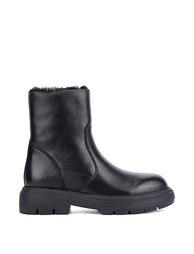 Женские ботинки кожаные черные - фото 1 - Miraton