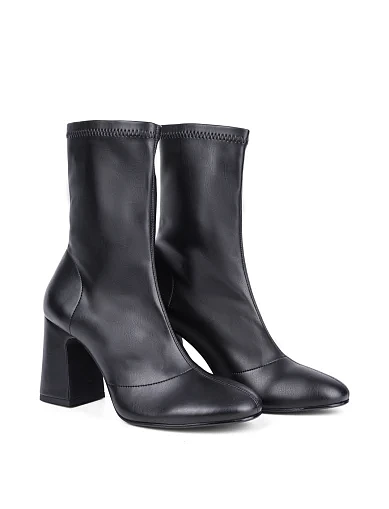 Женские ботинки Ma+De 94 кожаные черные - фото 3 - Miraton