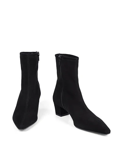 Женские ботинки Ma+De 94 замшевые черные - фото 2 - Miraton