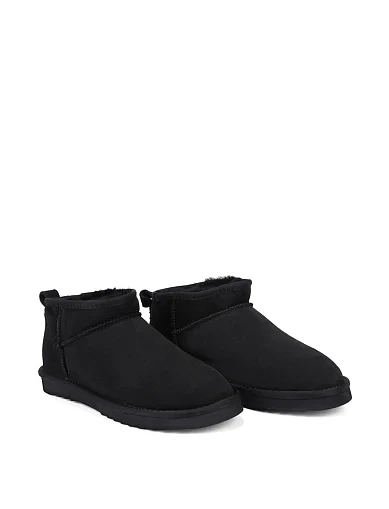 Женские угги из дубленки черные - фото 3 - Miraton