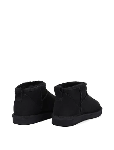 Женские угги из дубленки черные - фото 4 - Miraton