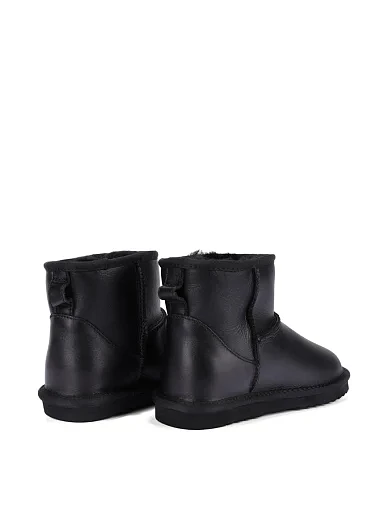 Женские угги из дубленки черные - фото 4 - Miraton