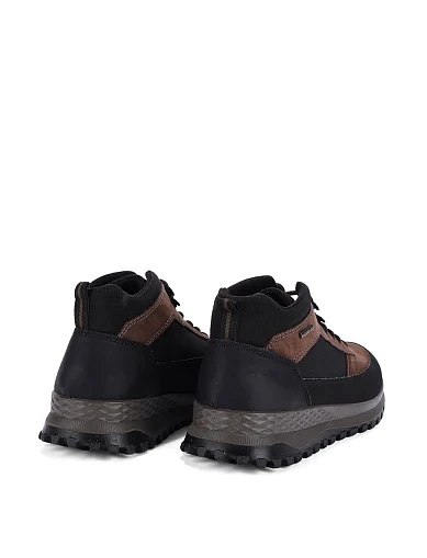 Мужские ботинки IMAC из экокожи коричневые - фото 4 - Miraton