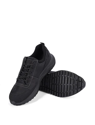 Чоловічі кросівки IMAC з екошкіри чорні (853498) - фото 2 - Miraton