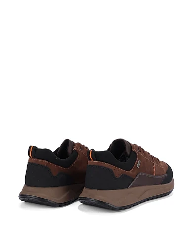 Мужские кроссовки IMAC из экокожи коричневые - фото 4 - Miraton