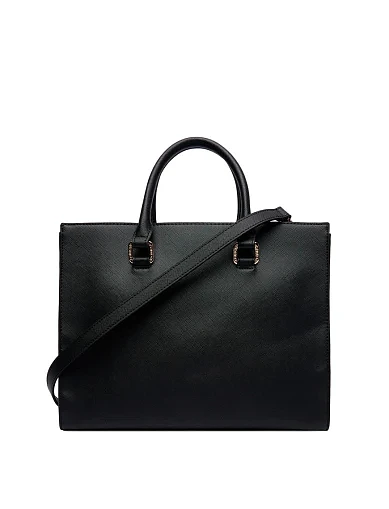 Женская сумка из экокожи черная - фото 2 - Miraton