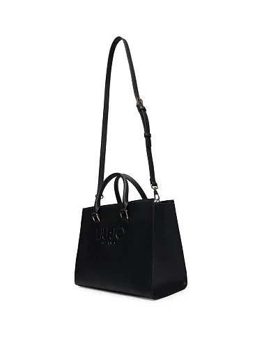 Женская сумка из экокожи черная - фото 3 - Miraton