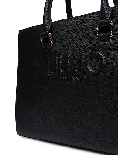 Женская сумка из экокожи черная - фото 4 - Miraton