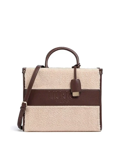 Женская сумка из экокожи коричневая - фото 1 - Miraton