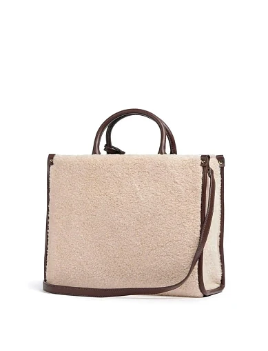 Женская сумка из экокожи коричневая - фото 3 - Miraton