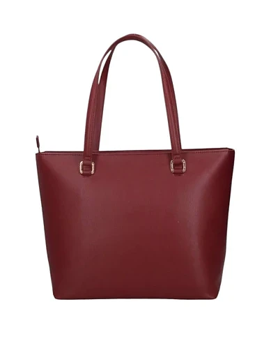 Женская сумка из экокожи бордовая - фото 3 - Miraton