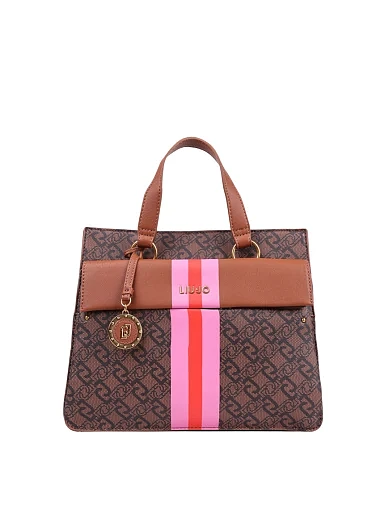 Женская сумка тоут LIU JO из экокожи бежевая - фото 1 - Miraton