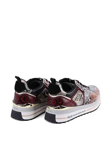 Жіночі кросівки LIU JO шкіряні різнокольорові(BF5009 EX005 00373) - фото 4 - Miraton