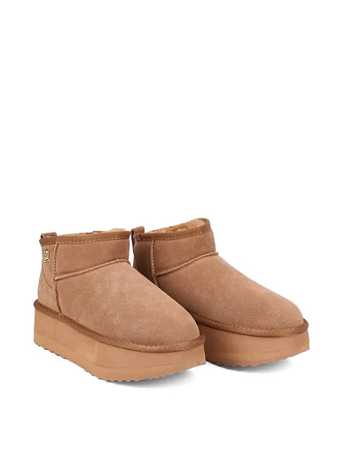 Женские угги LIU JO замшевые оранжевые - фото 3 - Miraton