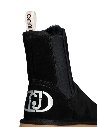 Женские угги замшевые черные - фото 5 - Miraton