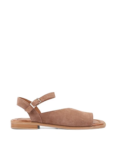 Жіночі сандалі велюрові бежеві(304 2148) - фото 1 - Miraton