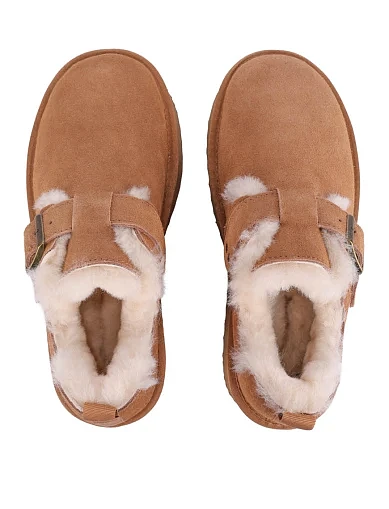 Жіночі уггі велюрові коричневі(9150) - фото 2 - Miraton