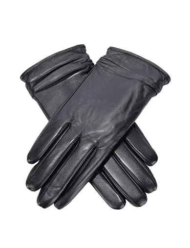 Перчатки кожаные черные - фото 2 - Miraton