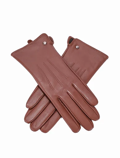 Перчатки кожаные коричневые - фото 2 - Miraton