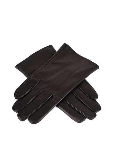 Рукавички шкіряні чорні (PRM2435) - фото 2 - Miraton