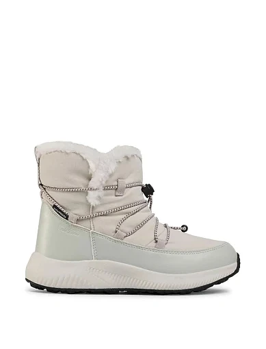 Женские дутики CMP SHERATAN SNOW BOOTS WP из экокожи молочного цвета - фото 1 - Miraton