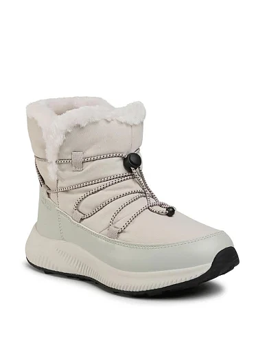 Женские дутики CMP SHERATAN SNOW BOOTS WP из экокожи молочного цвета - фото 2 - Miraton