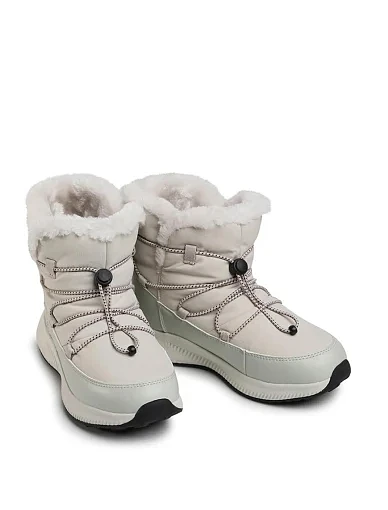 Женские дутики CMP SHERATAN SNOW BOOTS WP из экокожи молочного цвета - фото 5 - Miraton