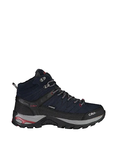 Мужские ботинки CMP RIGEL MID TREKKING SHOES WP кожаные темно-синие - фото 1 - Miraton