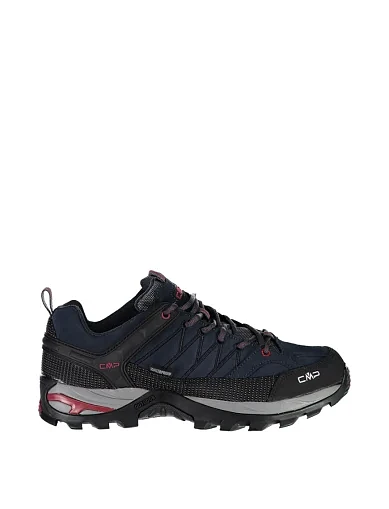 Мужские кроссовки CMP RIGEL LOW TREKKING SHOES WP кожаные темно-синие - фото 1 - Miraton