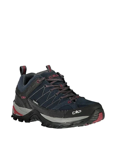 Мужские кроссовки CMP RIGEL LOW TREKKING SHOES WP кожаные темно-синие - фото 3 - Miraton