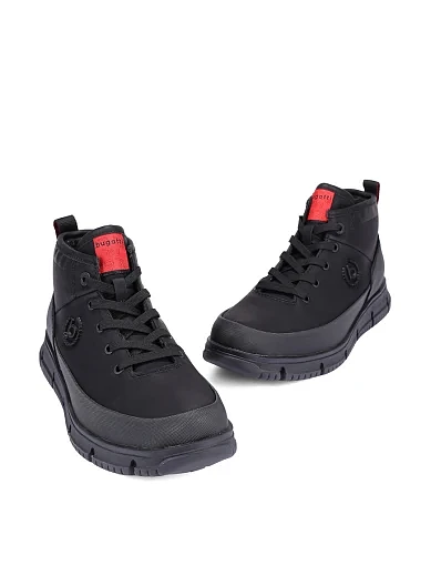 Чоловічі черевики з екошкіри чорні (341-AC239-5000-1000) - фото 2 - Miraton