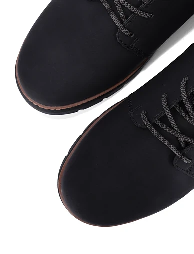 Мужские ботинки Bugatti из экокожи черные - фото 5 - Miraton