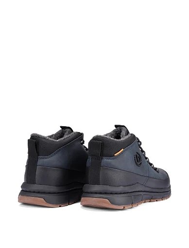 Чоловічі черевики з екошкіри сині (331-AOS31-5069-4110) - фото 4 - Miraton