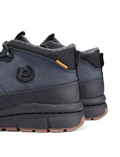 Чоловічі черевики з екошкіри сині (331-AOS31-5069-4110) - фото 5 - Miraton