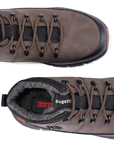 Чоловічі черевики з екошкіри коричневі (331-AOS31-5069-6110) - фото 2 - Miraton