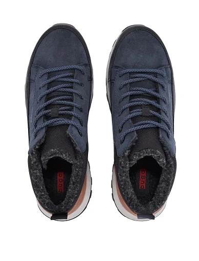 Чоловічі черевики Bugatti з екошкіри сині (325-ANP51-5055-4110) - фото 2 - Miraton