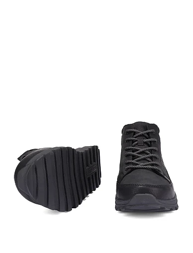 Чоловічі черевики з екошкіри чорні (325-ANP51-5000-1000) - фото 2 - Miraton