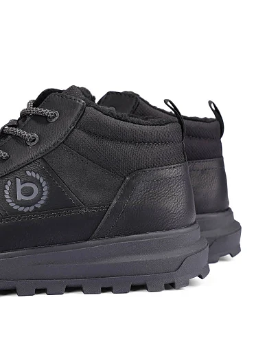 Чоловічі черевики з екошкіри чорні (325-ANP51-5000-1000) - фото 5 - Miraton