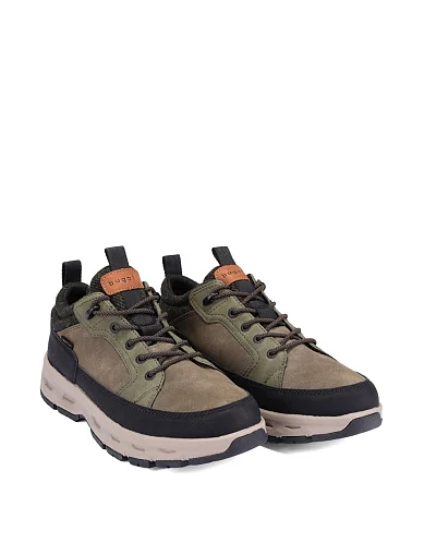 Чоловічі кросівки з екошкіри зелені (321-AUA30-5055-7110) - фото 3 - Miraton