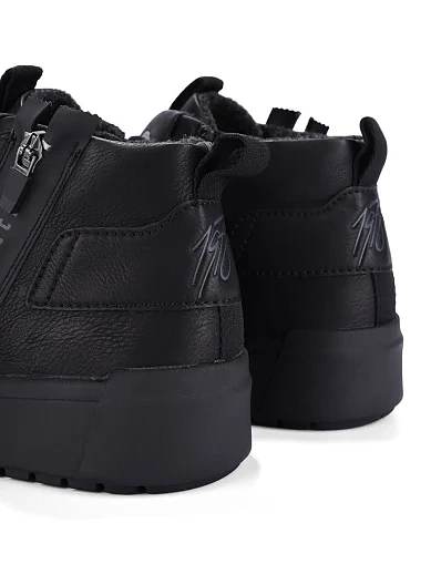 Чоловічі черевики Bugatti з екошкіри чорні (321-AU830-5000-1000) - фото 5 - Miraton