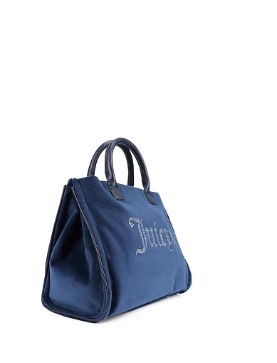 Женская сумка тканевая синяя - фото 3 - Miraton