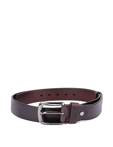 Ремінь шкіряний коричневий (1-01126C-1) - фото 1 - Miraton