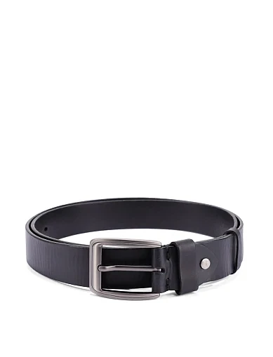 Ремінь шкіряний чорний (AW25B4) - фото 1 - Miraton