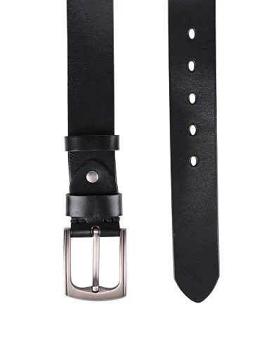 Ремінь шкіряний чорний (AW25B8) - фото 2 - Miraton