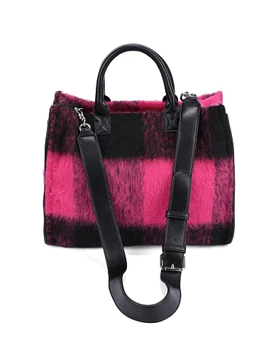 Женская сумка тканевая розовая - фото 6 - Miraton