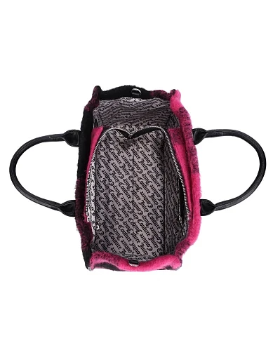 Женская сумка тканевая розовая - фото 7 - Miraton